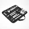 A 20-piece set of portable barbecue tongs and brushes for outdoor camping, picnic and cooking details Picture